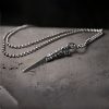 قلادة تعليقة من الفضة عيار 925 على شكل فاجرا دورجي لسنة التنين 925 Silver Year of the Dragon Dorje Vajra Necklace Pendant