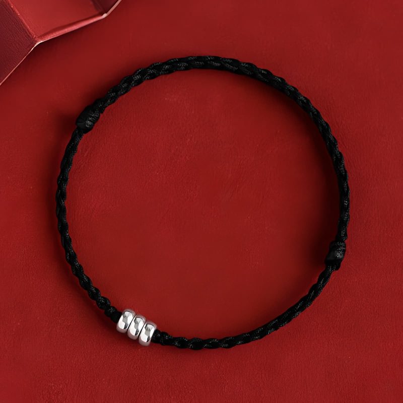 Pulsera Trenzada de Protección y Abundancia en Plata Esterlina 925 925 Sterling Silver Braided Wealth Protection Bracelet