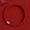 Pulsera Trenzada de Protección y Abundancia en Plata Esterlina 925 925 Sterling Silver Braided Wealth Protection Bracelet