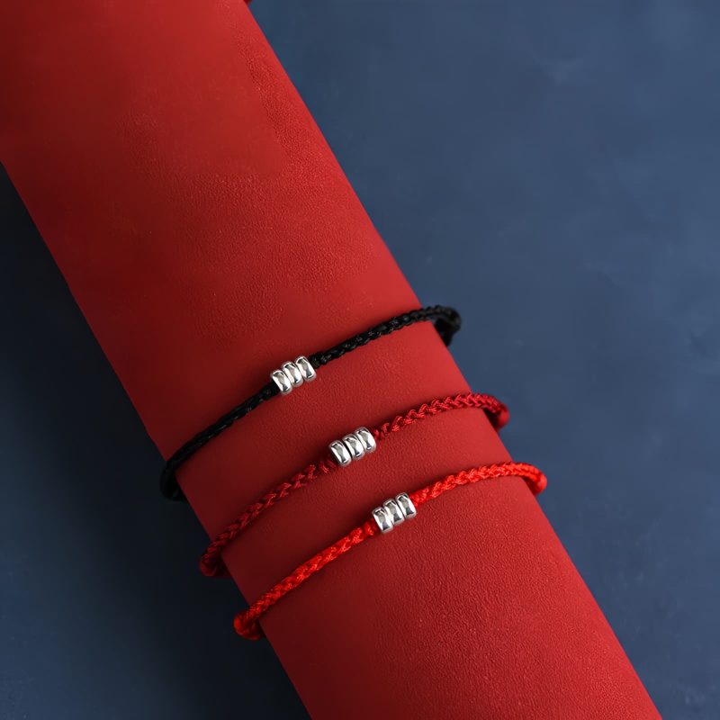 Pulsera Trenzada de Protección y Abundancia en Plata Esterlina 925 925 Sterling Silver Braided Wealth Protection Bracelet