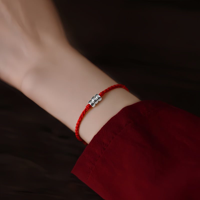 Pulsera Trenzada de Protección y Abundancia en Plata Esterlina 925 925 Sterling Silver Braided Wealth Protection Bracelet