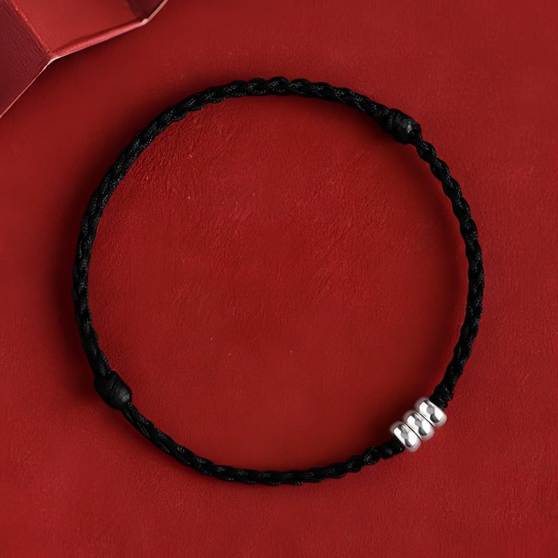 Pulsera Trenzada de Protección y Abundancia en Plata Esterlina 925 925 Sterling Silver Braided Wealth Protection Bracelet