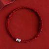 Pulsera Trenzada de Protección y Abundancia en Plata Esterlina 925 925 Sterling Silver Braided Wealth Protection Bracelet