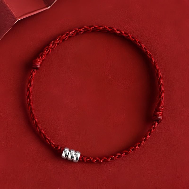 Pulsera Trenzada de Protección y Abundancia en Plata Esterlina 925 925 Sterling Silver Braided Wealth Protection Bracelet