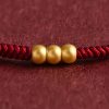 سوار يد مصنوع يدويًا من ذهب عيار 999 للحماية 999 Gold Handmade Protection Bracelet