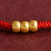 سوار يد مصنوع يدويًا من ذهب عيار 999 للحماية 999 Gold Handmade Protection Bracelet