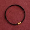 سوار يد مصنوع يدويًا من ذهب عيار 999 للحماية 999 Gold Handmade Protection Bracelet