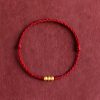 سوار يد مصنوع يدويًا من ذهب عيار 999 للحماية 999 Gold Handmade Protection Bracelet
