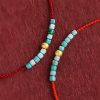 سوار يد من الذهب عيار 999 مع الفيروز للحماية 999 Gold Turquoise Protection Bracelet