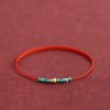 سوار يد من الذهب عيار 999 مع الفيروز للحماية 999 Gold Turquoise Protection Bracelet