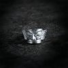 خاتم حماية قناع سانكسينغدوي من الفضة عيار 999 999 Silver Sanxingdui Mask Protection Ring