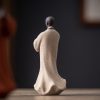 Dekorasi Patung Biksu Meditasi Keramik yang Penuh Welas Asih Ceramic Compassion Meditating Monk Decoration