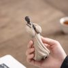 Dekorasi Patung Biksu Meditasi Keramik yang Penuh Welas Asih Ceramic Compassion Meditating Monk Decoration