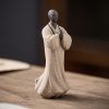 Dekorasi Patung Biksu Meditasi Keramik yang Penuh Welas Asih Ceramic Compassion Meditating Monk Decoration