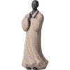 Dekorasi Patung Biksu Meditasi Keramik yang Penuh Welas Asih Ceramic Compassion Meditating Monk Decoration