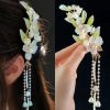 Pasador de Pelo con Flores Chinas, Perlas y Conejo Chinese Flower Pearl Rabbit Hair Clip