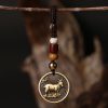 Llavero Decorativo con el Zodiaco Chino - Cobre Copper Keychain Decoration - Chinese Zodiac