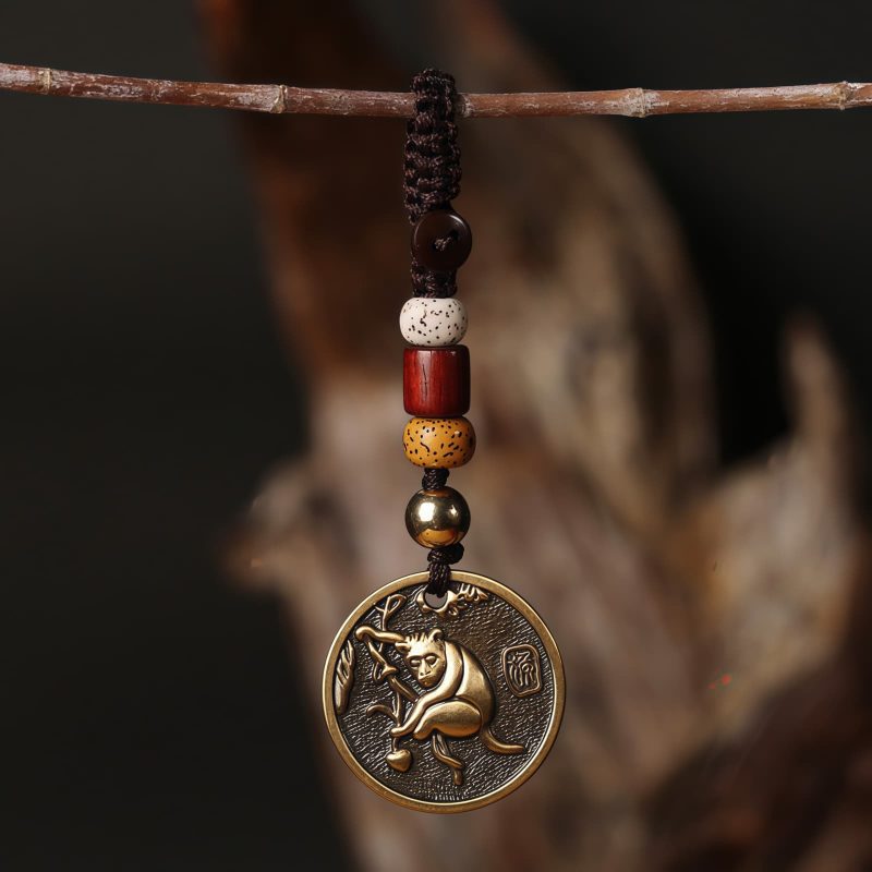 Llavero Decorativo con el Zodiaco Chino - Cobre Copper Keychain Decoration - Chinese Zodiac