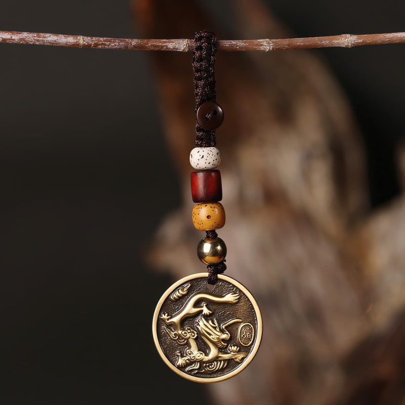 Llavero Decorativo con el Zodiaco Chino - Cobre Copper Keychain Decoration - Chinese Zodiac