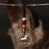 Llavero Decorativo con el Zodiaco Chino - Cobre Copper Keychain Decoration - Chinese Zodiac