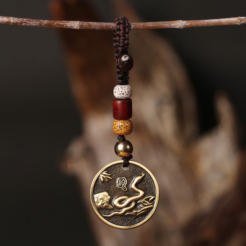 Llavero Decorativo con el Zodiaco Chino - Cobre Copper Keychain Decoration - Chinese Zodiac