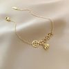 Tornozeleira Tradicional com Moedas de Cobre e Sino Traditional Copper Coins Bell Charm Anklet