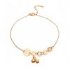 Tornozeleira Tradicional com Moedas de Cobre e Sino Traditional Copper Coins Bell Charm Anklet