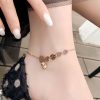 Tornozeleira Tradicional com Moedas de Cobre e Sino Traditional Copper Coins Bell Charm Anklet