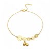 Tornozeleira Tradicional com Moedas de Cobre e Sino Traditional Copper Coins Bell Charm Anklet