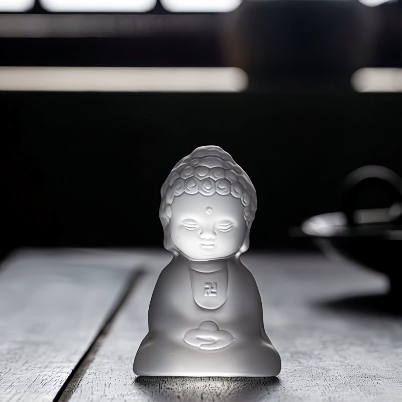 Decoración de Serenidad Buda Tathágata de Liuli Liuli Tathagata Buddha Serenity Decoration