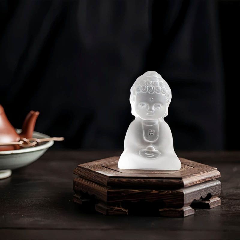 Decoración de Serenidad Buda Tathágata de Liuli Liuli Tathagata Buddha Serenity Decoration
