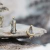 Set Patung Meditasi Buddha Mini Metal Metal Mini Buddha Meditation Statues Set