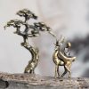 Set Patung Meditasi Buddha Mini Metal Metal Mini Buddha Meditation Statues Set