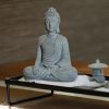 Decoración de Buda Sentado en Arenisca Natural Natural Sandstone Sitting Buddha Decoration