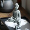 Decoración de Buda Sentado en Arenisca Natural Natural Sandstone Sitting Buddha Decoration