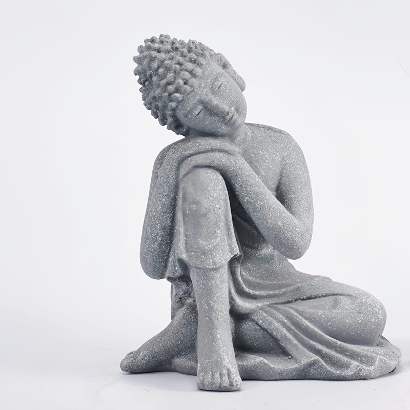 Decoración de Buda Sentado en Arenisca Natural Natural Sandstone Sitting Buddha Decoration