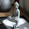 Decoración de Buda Sentado en Arenisca Natural Natural Sandstone Sitting Buddha Decoration