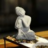 Decoración de Buda Sentado en Arenisca Natural Natural Sandstone Sitting Buddha Decoration