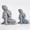 Decoración de Buda Sentado en Arenisca Natural Natural Sandstone Sitting Buddha Decoration