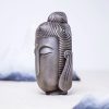 Estatua de Buda Meditando de Resina Fundida con Óxido Rust Cast Resin Meditating Buddha Statue