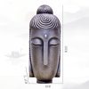 Estatua de Buda Meditando de Resina Fundida con Óxido Rust Cast Resin Meditating Buddha Statue