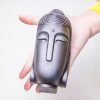 Estatua de Buda Meditando de Resina Fundida con Óxido Rust Cast Resin Meditating Buddha Statue
