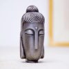 Estatua de Buda Meditando de Resina Fundida con Óxido Rust Cast Resin Meditating Buddha Statue