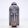 Estatua de Buda Meditando de Resina Fundida con Óxido Rust Cast Resin Meditating Buddha Statue