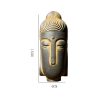 Estatua de Buda Meditando de Resina Fundida con Óxido Rust Cast Resin Meditating Buddha Statue