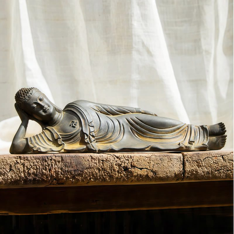 Estatua de Buda Shakyamuni de Hierro Rústico Rustic Iron Shakyamuni Buddha Statue