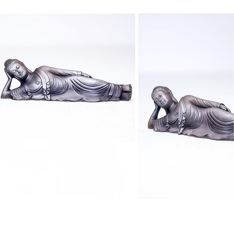 Estatua de Buda Shakyamuni de Hierro Rústico Rustic Iron Shakyamuni Buddha Statue