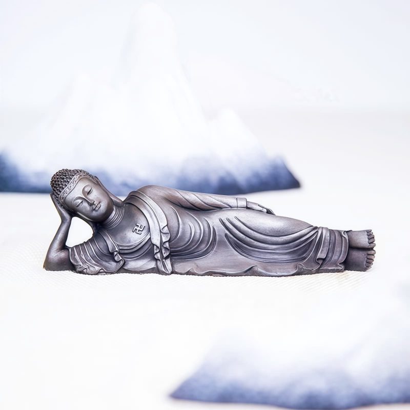 Estatua de Buda Shakyamuni de Hierro Rústico Rustic Iron Shakyamuni Buddha Statue