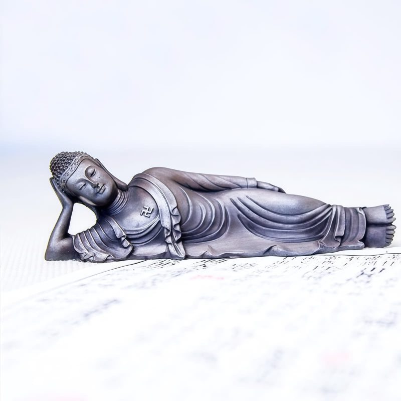 Estatua de Buda Shakyamuni de Hierro Rústico Rustic Iron Shakyamuni Buddha Statue