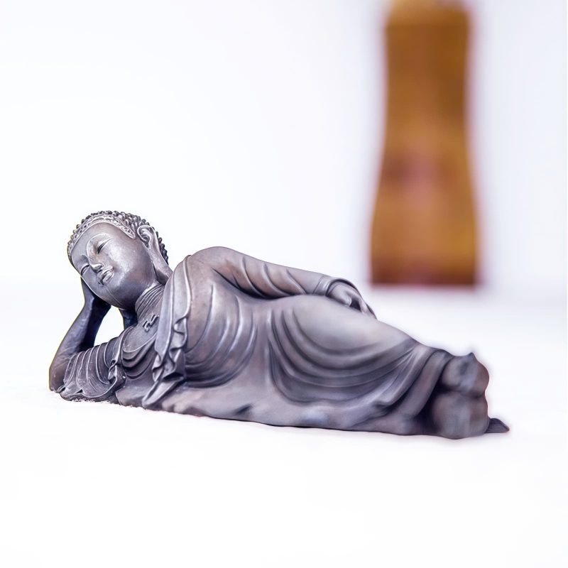 Estatua de Buda Shakyamuni de Hierro Rústico Rustic Iron Shakyamuni Buddha Statue